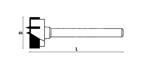 Sukovník; D19; L 90; Z2+2; stopka 10x60; pravý