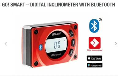 GO! smart digitálny sklonomer magnetický, bluetooth