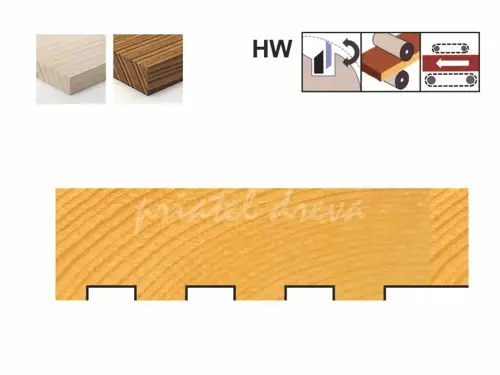 Fréza pre drážkované stoly; D140; B12,5; d40; Z2+4