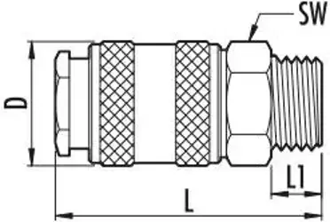 Rýchlospojka 112/3 G 1/4"M