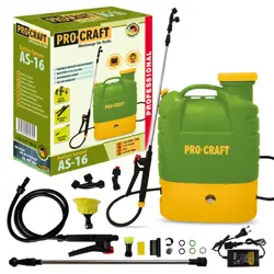 Aku postrekovač Procraft AS-16/2; aku 12V/8Ah