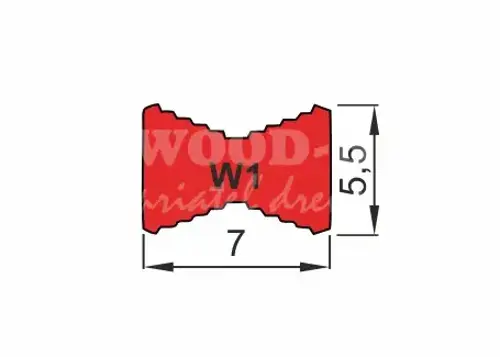 Rybinová fréza Hoffmann W1; D5,3; B4,0; L43,0; stopka 6