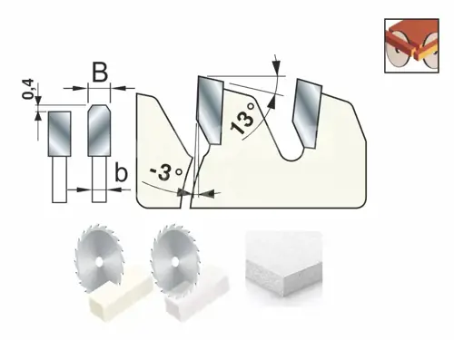 Pílový kotúč LU4A; TFZN;  D250; B2,8; b2,2; d30; Z80; na plasty a plexisklo