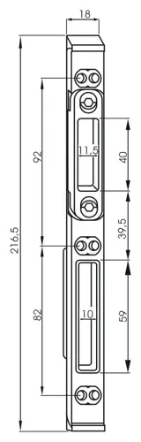 Protikus pre zámok F16 biely Zn