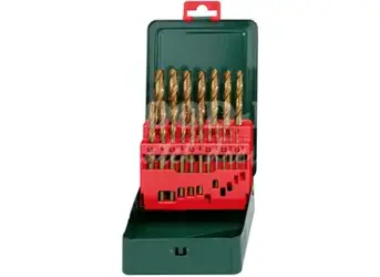 Vrtáky do kovu HSS-TIN; 1-10 mm; 19-dielna