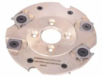 Lamelovacia fréza - žiletková; D100; B3,97; d22; Z4+4