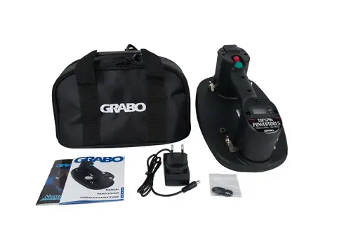 Akumulátorová prísavka vákuová GRABO Pro 170kg + taška