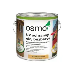 Ochranný UV olej 420; 25L; bezfarebný polomatný