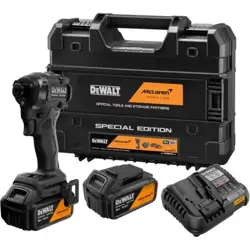 Akumulátorový rázový uťahovák Dewalt MCLAREN DCF86MP2T-QW; 18V; 2x5,0Ah aku