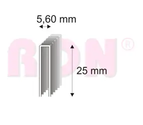 Spony nábytkárske 364/25 ZN; bal. 6 000 ks