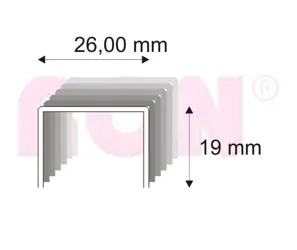 Spony stavebné 580/19 ZN bal. 4200 ks