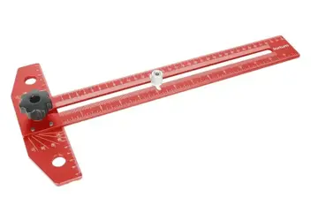 Uholník posuvný hliníkový, nastaviteľný uhol - 350x190mm