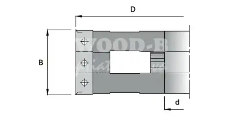 Drážkovacia staviteľná žiletková fréza; D140; B 31,0~57,0; t38; d40; Z4+4