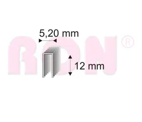 Spony 332/12 ZN ostré bal. 9000 ks