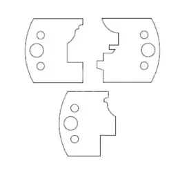 Sada zákazkových nožov 5194; HSS 50; na historické okno
