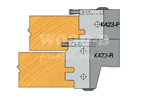 Zárubňová žiletka K423-R; 50x25x2