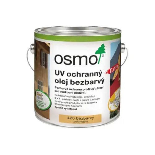 Ochranný UV olej 420; 0,75L; bezfarebný polomatný