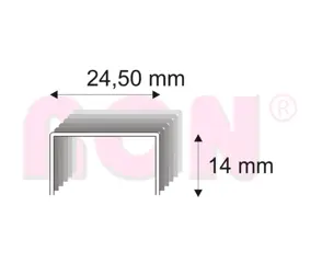 Spony kartonážne 493/14 Cu bal. 3900 ks na šindle