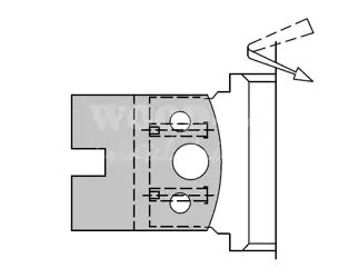 Zákazkový profilový nôž - pero; 40x4; HS
