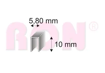 Spony 343/10 ZN bal.12600 ks