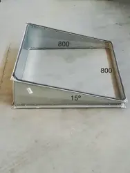 Potrubie hranaté rovné 800x800mm / 15°