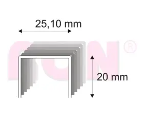 Spony stavebné na šindle 491/20 ZN bal. 4800 ks