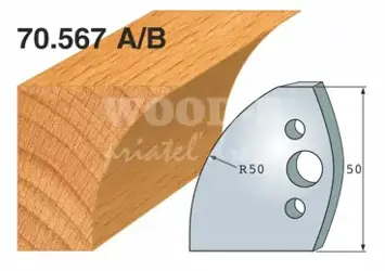 Profilový nôž FLURY; 50x4; 567A