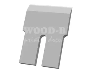 Štiepkovací nôž MUS MAX; L168; B235; h20