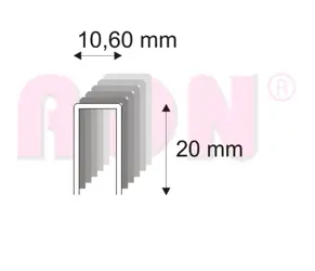 Spony stolárske 363/20 ZN bal.12800 ks
