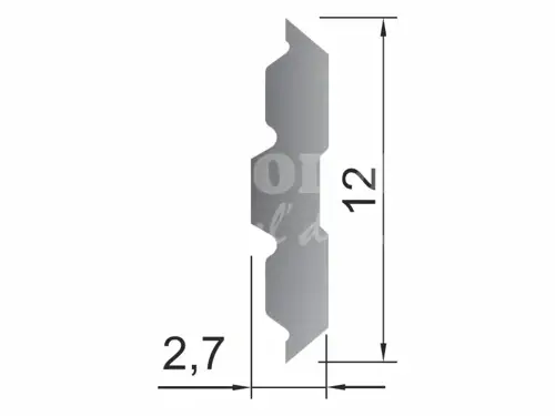 Samocentrický obojstranný nôž CENTROFIX/CENTROSTAR; HW; L410