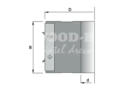 Staviteľná zaobľovacia fréza; D125; B65; d30; Z2+2+2