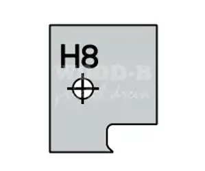 Žiletka rovná; profil H8;
