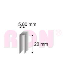 Spony stolárske 343/20 ZN/22400 ks
