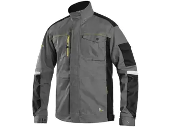Bunda monterková Stretch; sivá; veľ. 52
