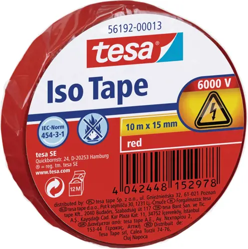 Izolačná páska Tesaflex, červená