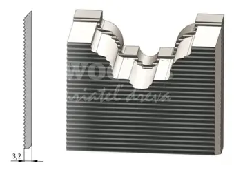 Zákazkový ryhovaný blanket doubleback; B 50 x50 HW