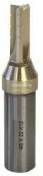 Stopková fréza s deličom triesky; D8; B22; L70; Z3; stopka 12; povlak ZrN