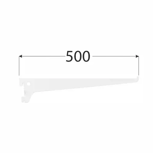 Konzola systémová biela WSS 500 500 mm