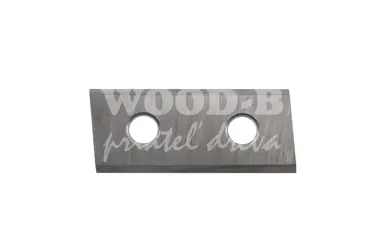Zošikmená žiletka s dvoma otvormi; HW; b30,0; h12; a1,5; RH