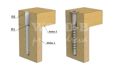 Vrták na konfirmáty 5 HOBBY - SP; D= 10,0; D1=3,5; D2=6,0; L68; d8