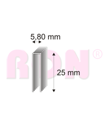 Spony stolárske 343/25 ZN/6000 ks