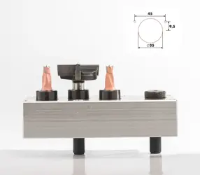 Trojvretenová hlava do kolíkovačky Trimatic Super Blum 45/9,5