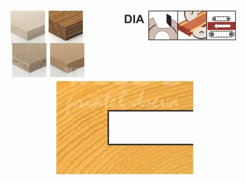 Drážkovacia fréza DIA s rovnými zubami; D125; B4; d30; Z16