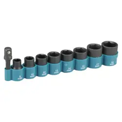 Sada 9-dielna nástrčkových kľúčov pre rázové uťahováky 3/8"