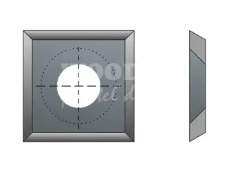 Štvorcová žiletka - predrez performance; HWC; 14x14x2; povlakovaná