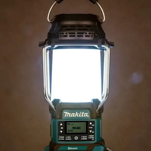 Akumulátorové rádio s lampou Makita DMR057 pre aku 14,4/18V; bez aku