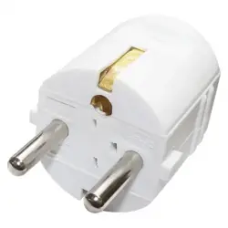 Vidlica priama biela pre predlžovací kábel