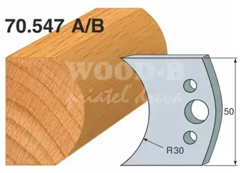 Profilový nôž FLURY; 50x4; 547A