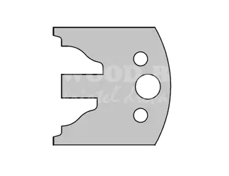 Zákazkový profilový nôž - DVERE; prof.11; 50x4; HS