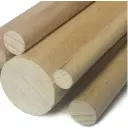 Drevené tyče hladké
